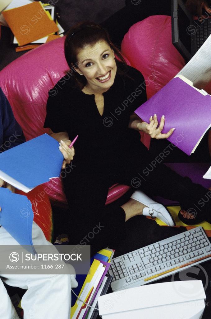 Stock Photo: 1166-287 Portrait of a businesswoman smiling