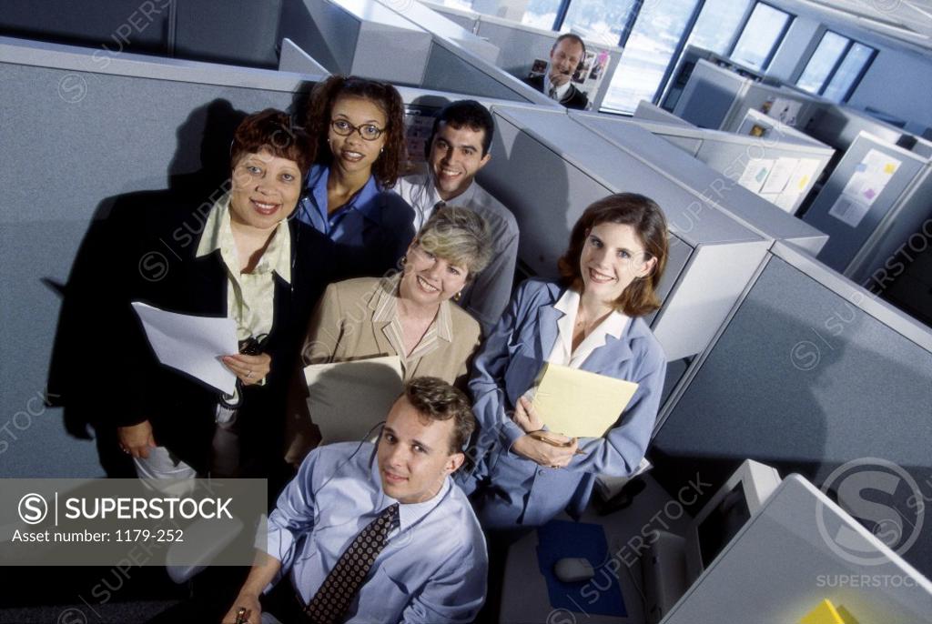 Stock Photo: 1179-252 Portrait of business executives in an office