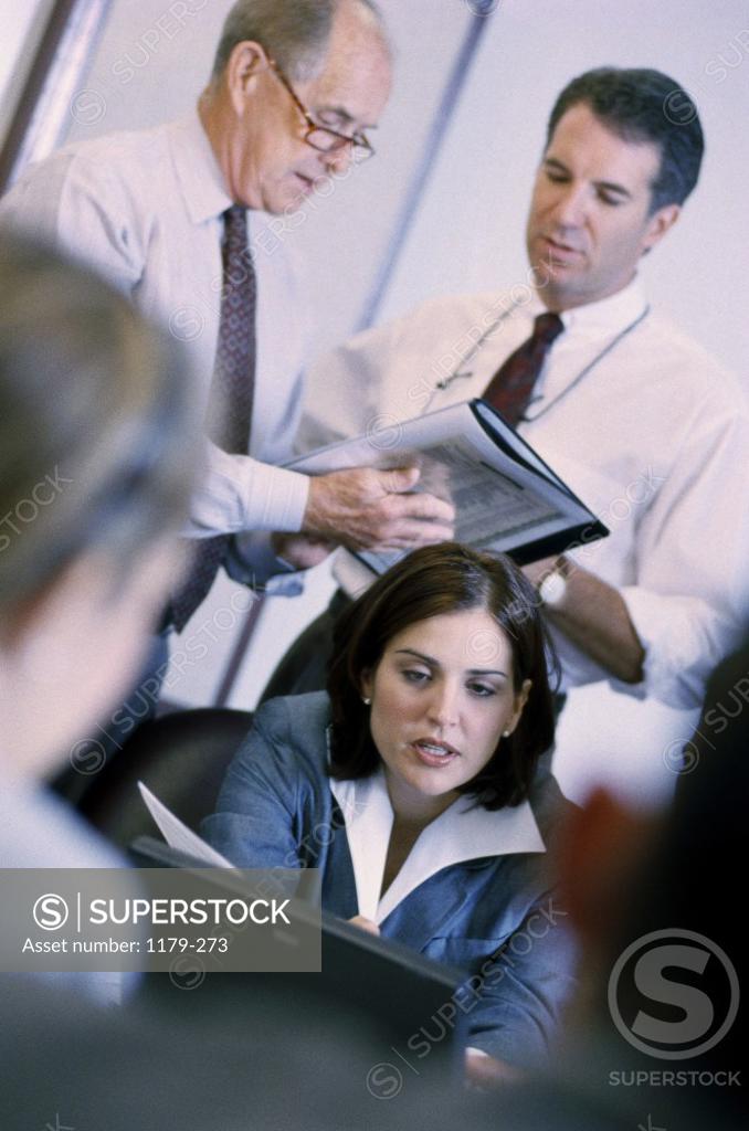 Stock Photo: 1179-273 Group of business executives in an office