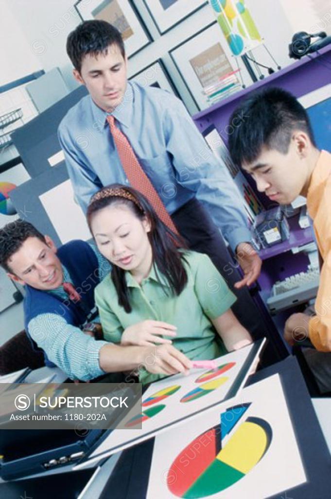 Stock Photo: 1180-202A Business executives in a meeting