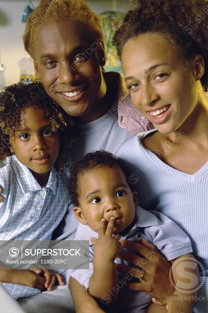 Stock Photo: 1180-209C Portrait of parents with their son and daughter