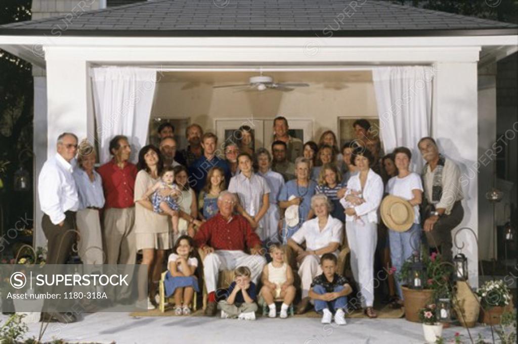 Stock Photo: 1180-318A Portrait of a family smiling