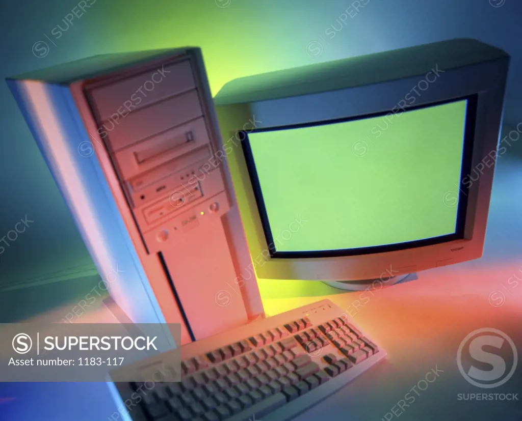 Close-up of a desktop PC