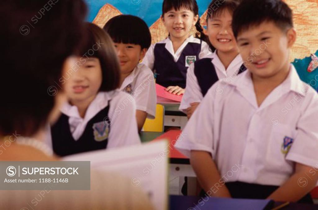 Stock Photo: 1188-1146B Students in a classroom
