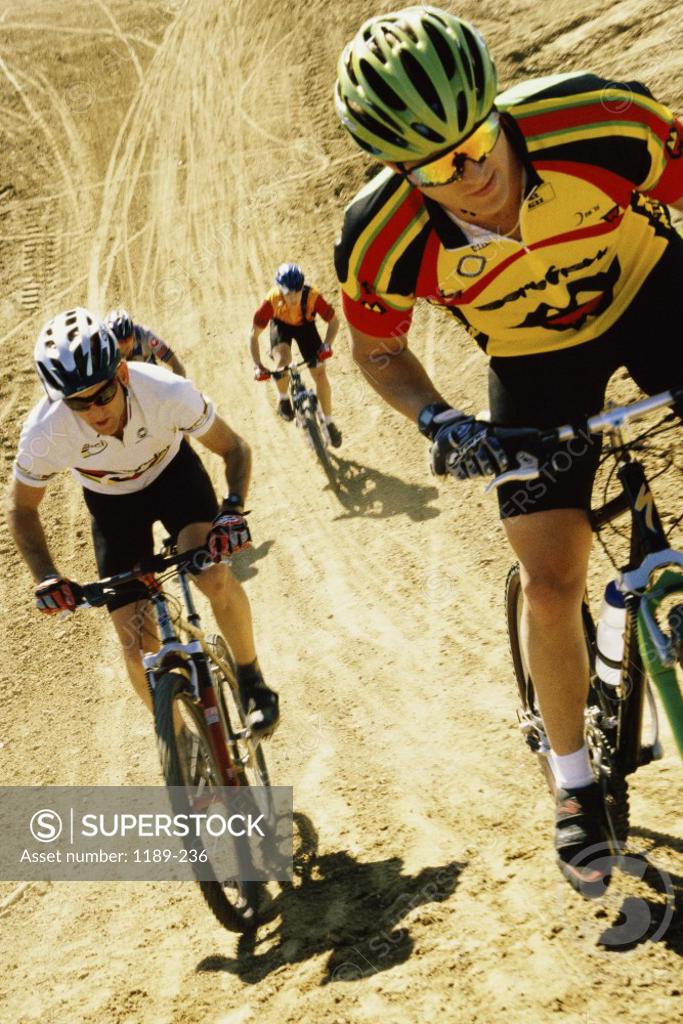 Stock Photo: 1189-236 Group of people riding bicycles in a race