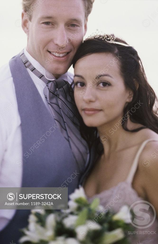 Stock Photo: 1189-3242A Portrait of a newlywed couple