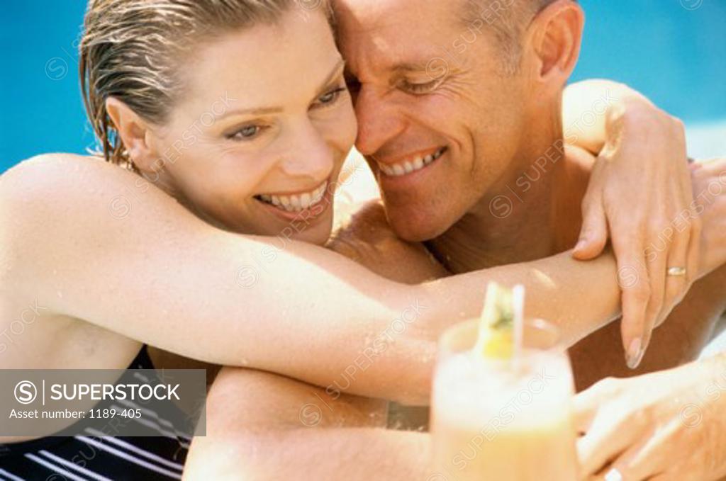 Stock Photo: 1189-405 Close-up of a mature couple smiling