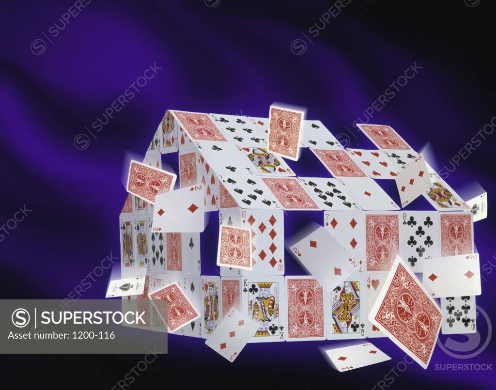 Stock Photo: 1200-116 House of cards