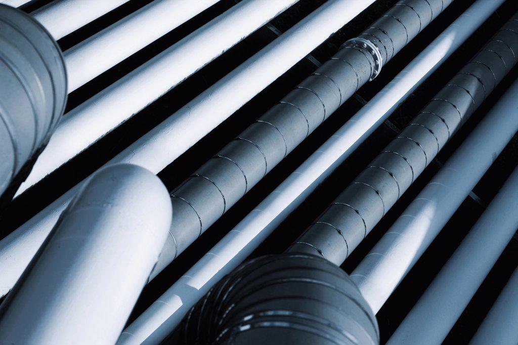 Close up of pipeline system
