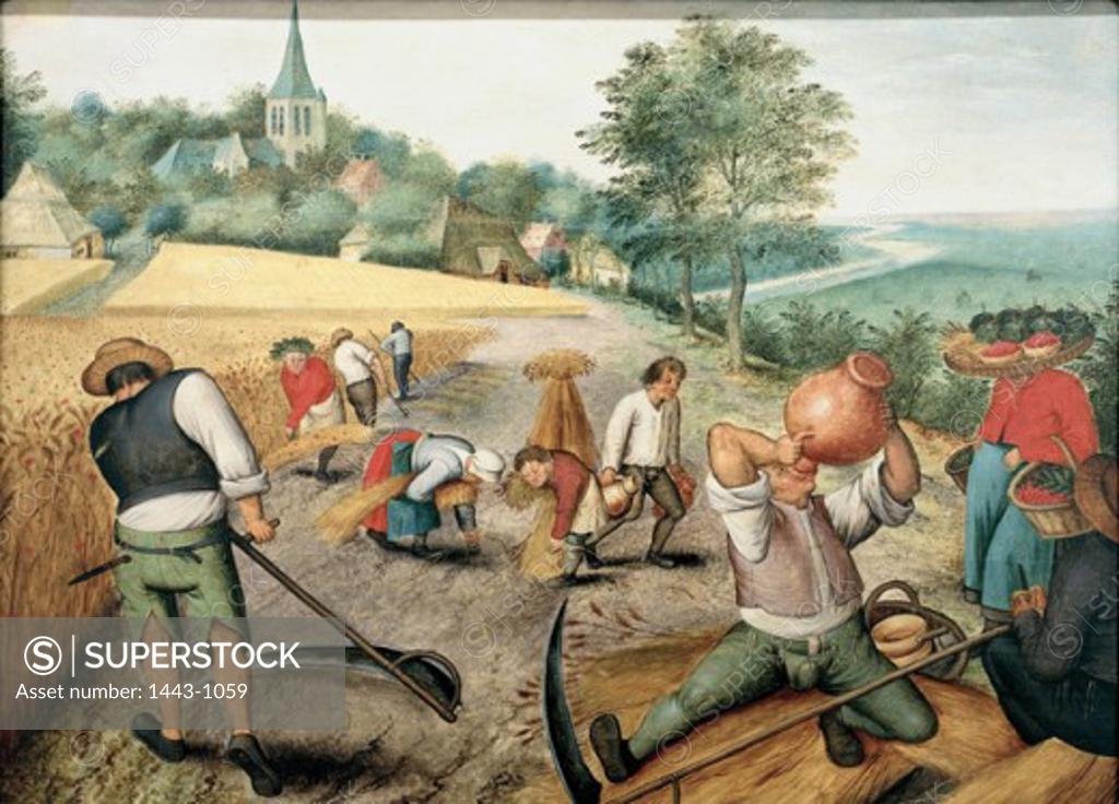 Stock Photo: 1443-1059 Summer 1622-1635 Pieter Bruegel the Younger (ca.1564-1638/Flemish) Oil on Wood National Museum of Art, Bucharest, Romania