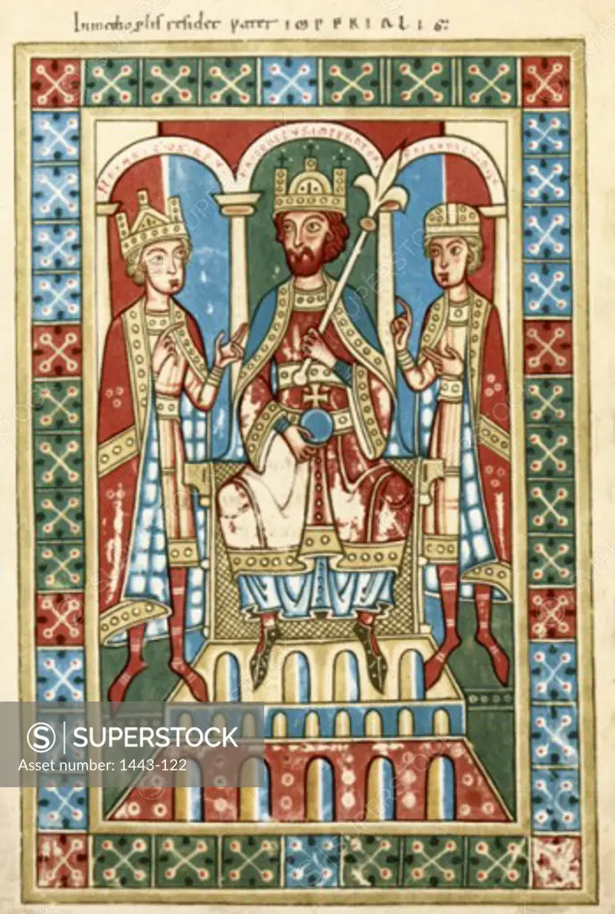 Frederick I & Sons ca. 1180  Artist Unknown  Illuminated Manuscript