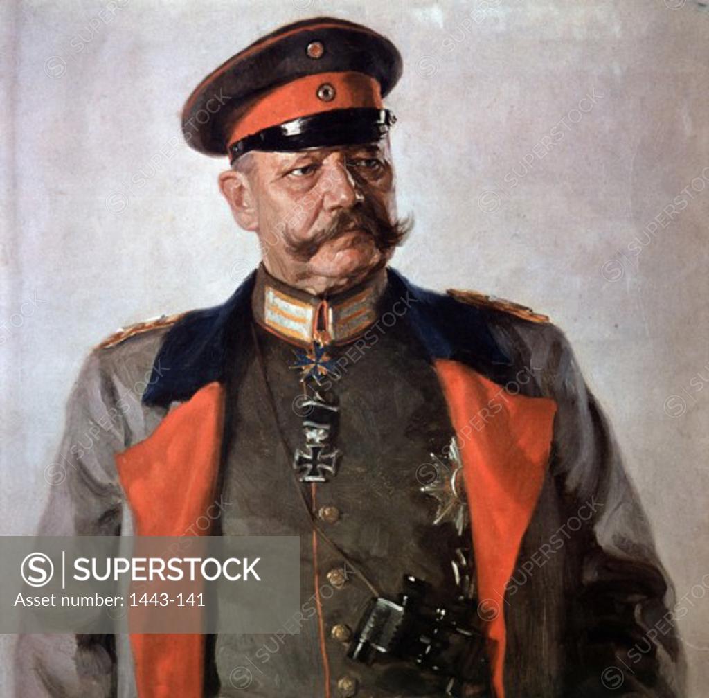 Stock Photo: 1443-141 Paul von Hindenburg  1915 Hugo Vogel (1855-1920 German)