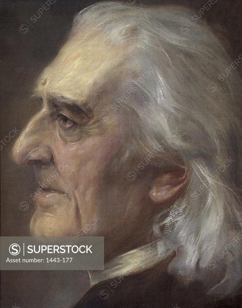 Stock Photo: 1443-177 Franz Liszt  ca. 1855 Artist Unknown Painting