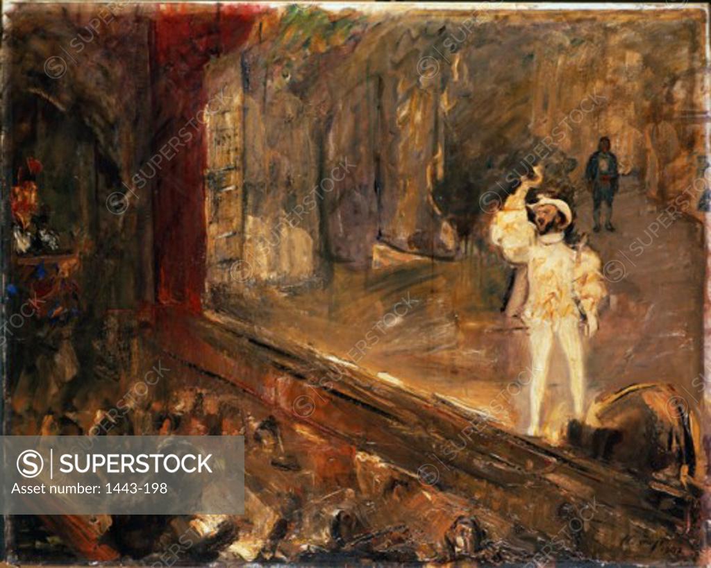 Stock Photo: 1443-198 The Champagne Aria--The Singer Francisco d'Andrade as Don Giovanni   1902 Max Slevogt (1868-1932 German) Oil on canvas Niedersaechsisches Landesmuseum, Hannover, Germany