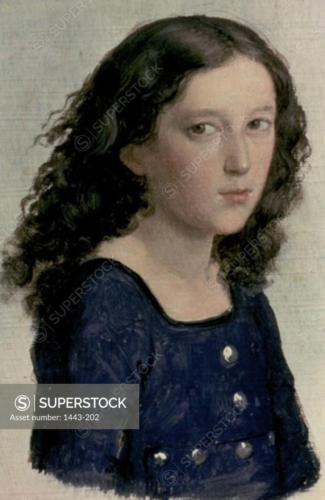 Stock Photo: 1443-202 Felix Mendelssohn-Bartholdy at Age 12  1851 Karl Joseph Begas (1794-1854 German) Oil sketch