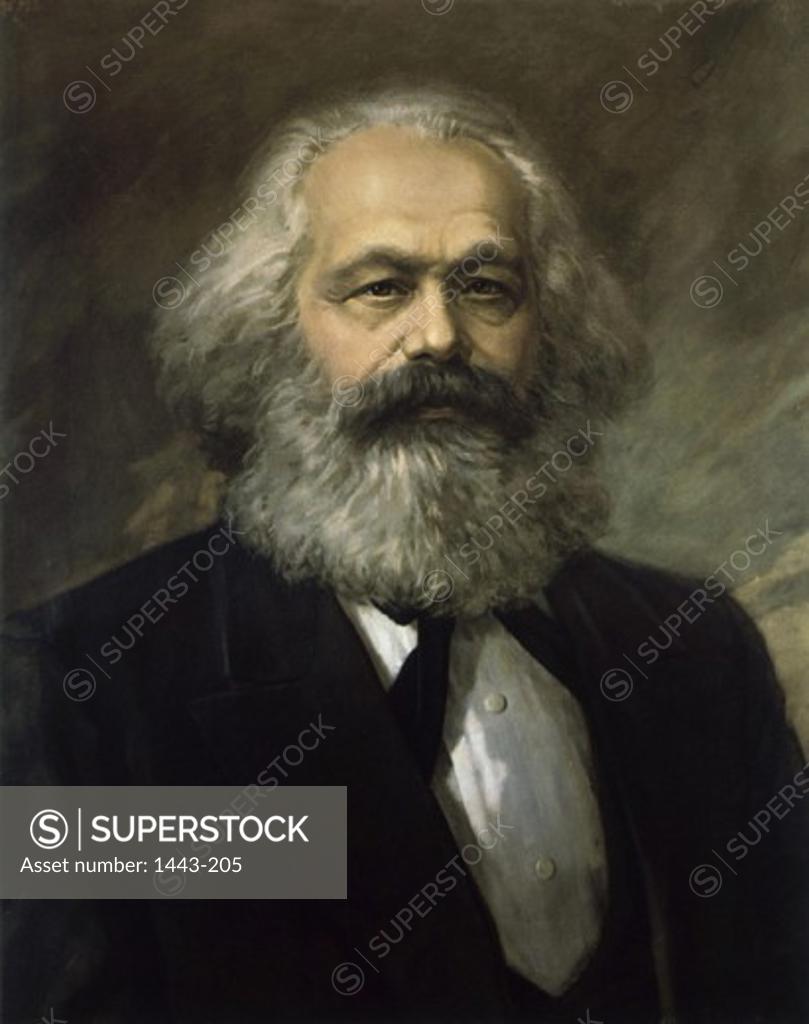 Stock Photo: 1443-205 Karl Marx ca. 1920 P. Nasarov & N. Gereljuk