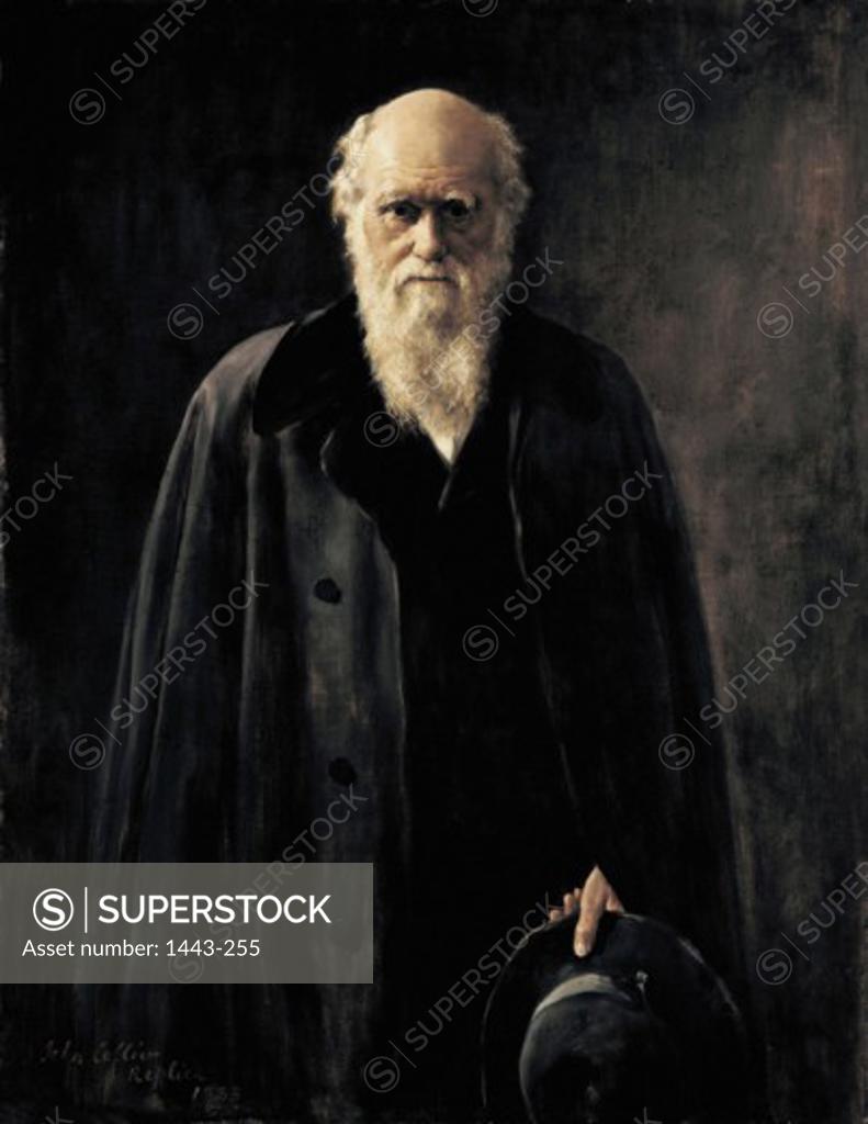 Stock Photo: 1443-255 Charles Darwin 1883 John Collier (1850-1934 British)  Oil on canvas National Portrait Gallery, London, England