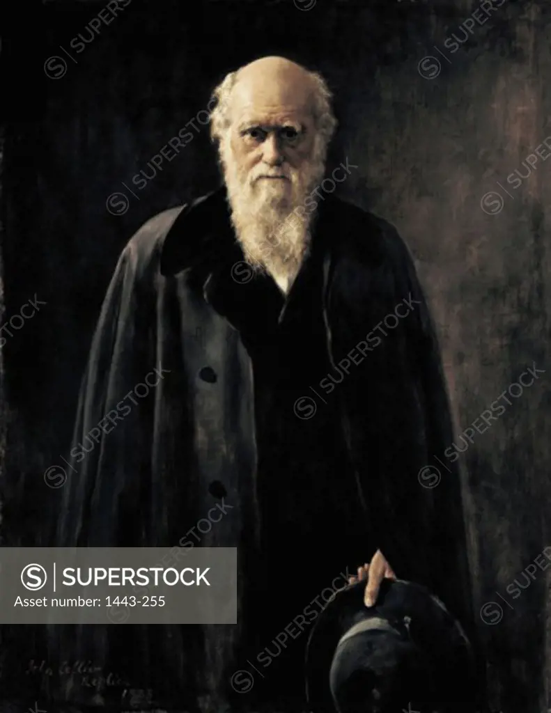 Charles Darwin 1883 John Collier (1850-1934 British)  Oil on canvas National Portrait Gallery, London, England