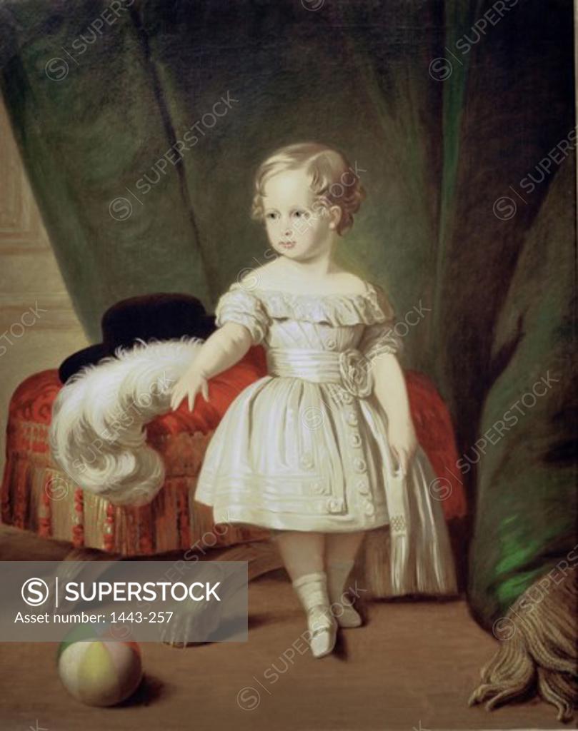 Stock Photo: 1443-257 Edward VII as a Child  1843 Alexander Melville (active 1846-1878 British) Oil on canvas Schloss Friedenstein Museum, Gotha, Germany