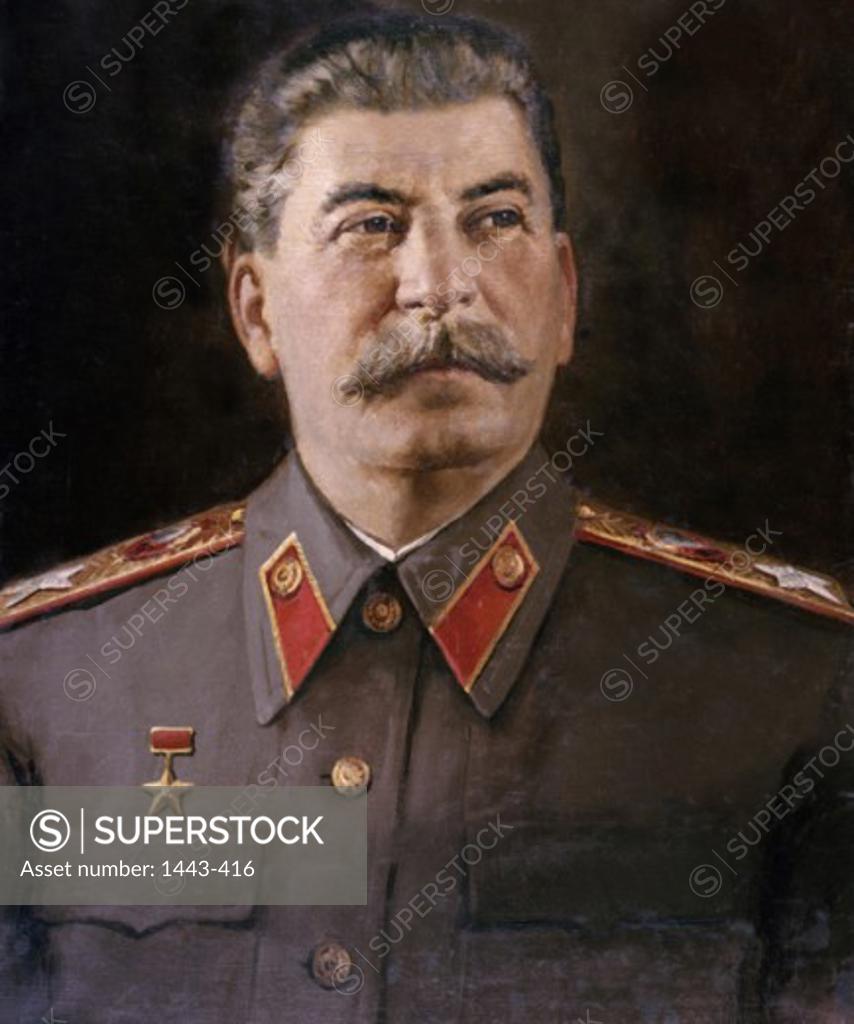 Stock Photo: 1443-416 Joseph Stalin  1935 Nikolaj Vasil'evic Tomskij (b.1900 Russian) Oil on canvas