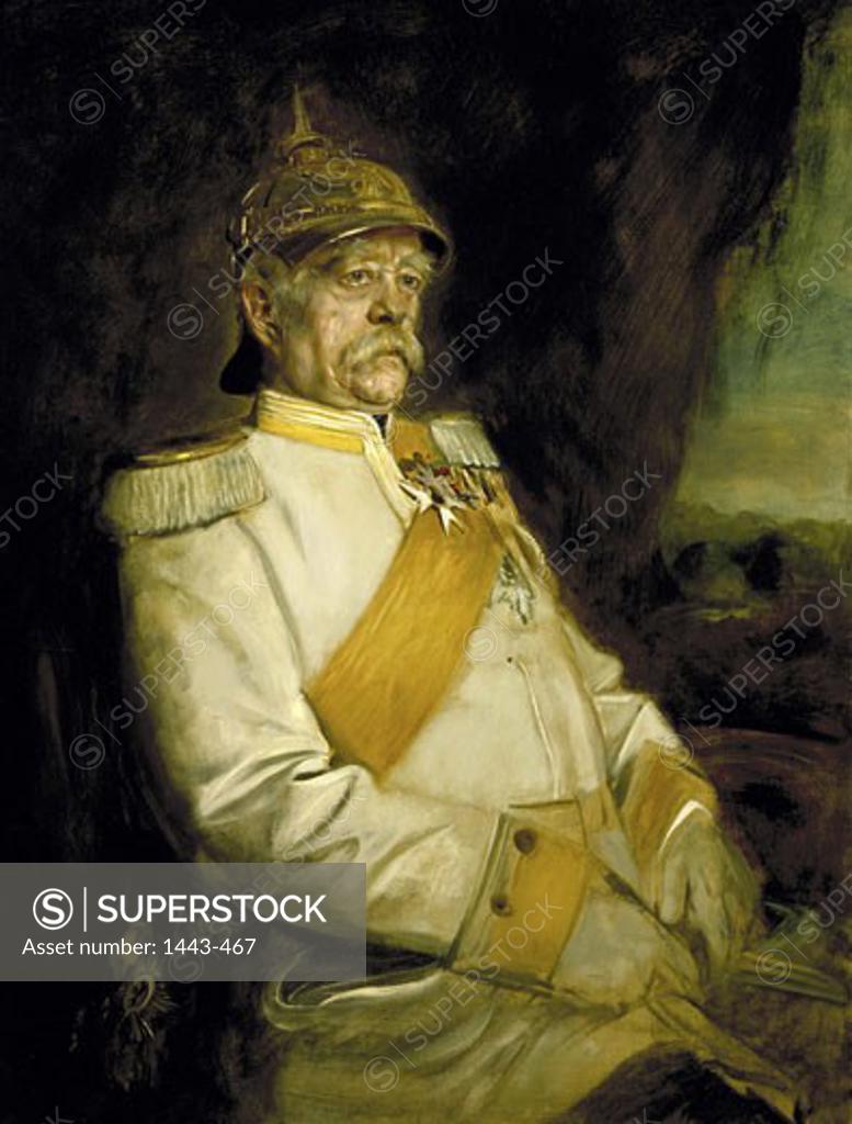 Stock Photo: 1443-467 Otto von Bismarck  1890 Franz Seraph von Lenbach (1836-1904 German) Oil on canvas