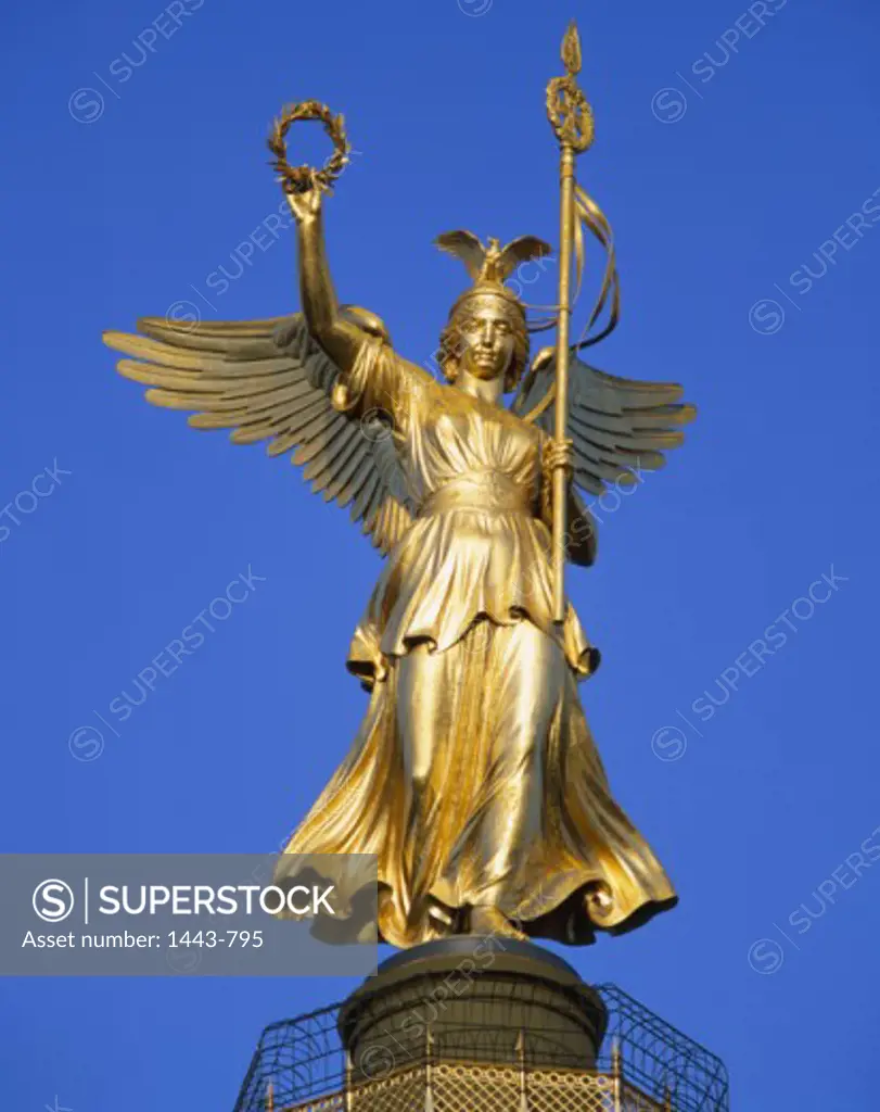 Low angle view of a statue, Victory Column, Berlin, Germany