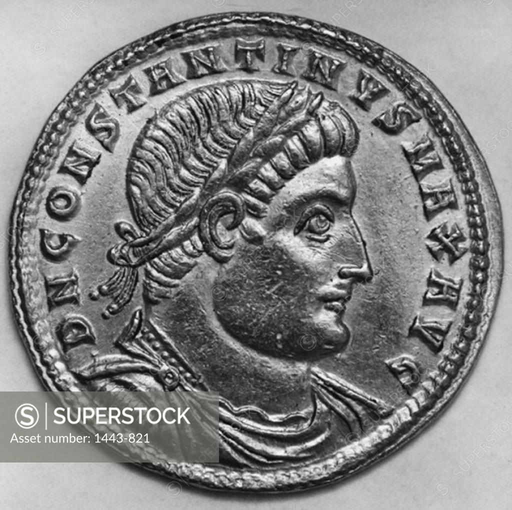 Stock Photo: 1443-821 Constantine I the Great (ca.280-337), Roman-Byzantine Emperor  Artist Unknown