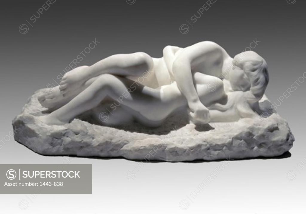Stock Photo: 1443-838 Amour & Psyche, or The Embrace  ca. 1890 Auguste Rodin (1840-1917 French) Marble Musee du Petit Palais, Paris, France