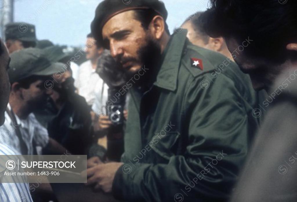 Stock Photo: 1443-906 Fidel Castro Havana Cuba 1960 