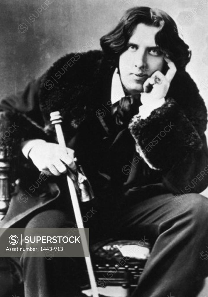 Stock Photo: 1443-913 Oscar Wilde, Writer, (1854-1900)