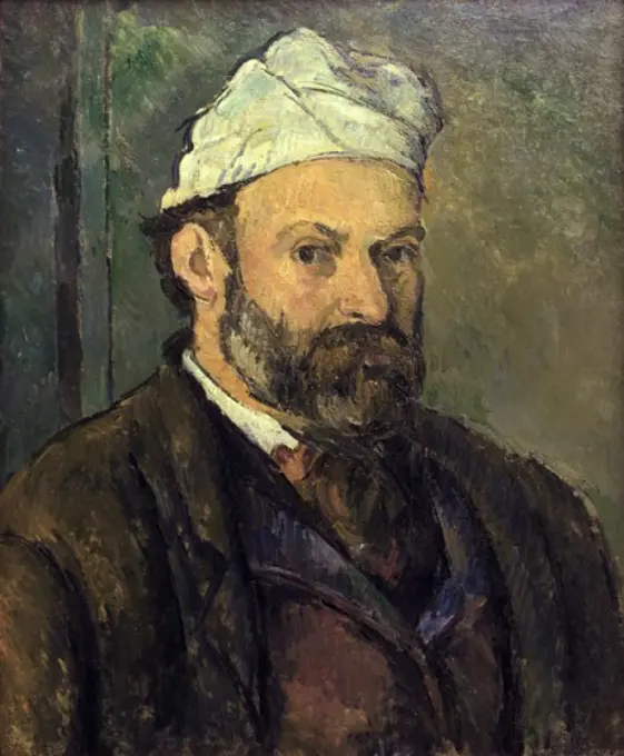 Self Portrait 1880 Paul Cezanne (1839-1906 French) Bayerische Staatsgemaldesammlungen, Munich, Germany