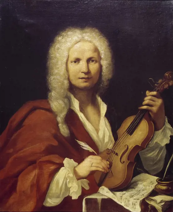 Antonio Vivaldi 1723 Francois Morellon La Cave (active 18th C. French)  Museum of Music, Bologna, Italy 