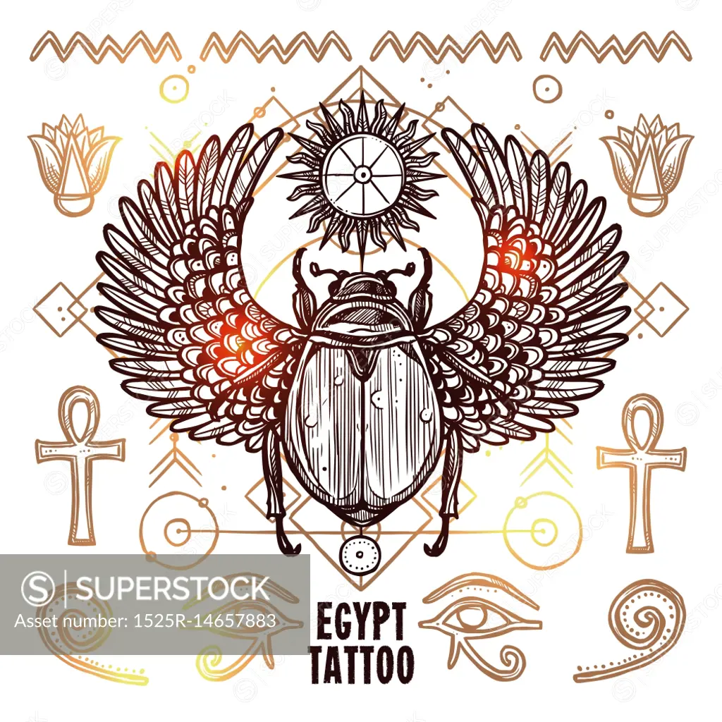 Musical seamless background in tattoo style 539545 Vector Art at Vecteezy