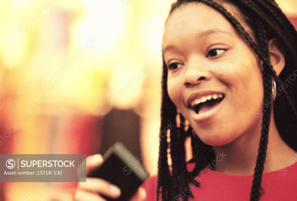 Stock Photo: 1531R-130 Close-up of a girl smiling