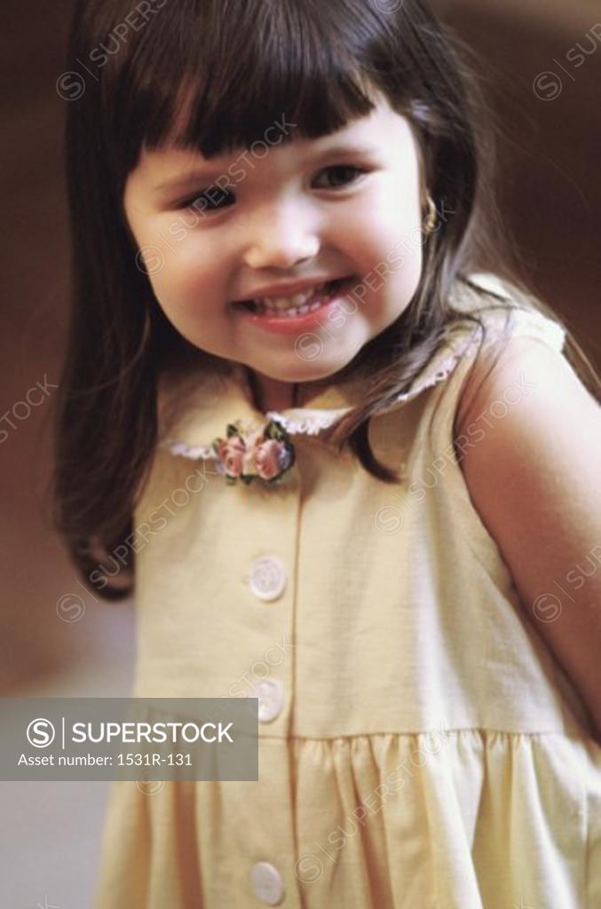 Stock Photo: 1531R-131 Portrait of a girl smiling