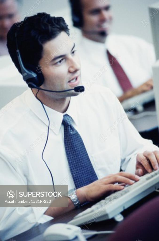 Stock Photo: 1531R-220 Customer service representatives working