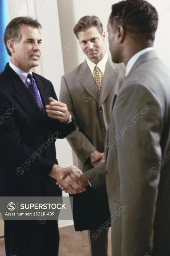 Stock Photo: 1531R-439 Two businessmen shaking hands