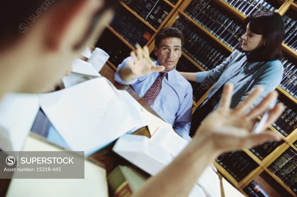 Stock Photo: 1531R-445 Business executives in an office