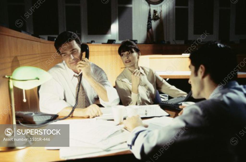 Stock Photo: 1531R-446 Business executives in an office