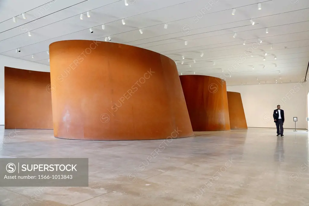 USA, California, city of Los Angeles, Lacma Los Angeles Contemporary and Modern Art Museum, huge metal sculptures by Richard Serra