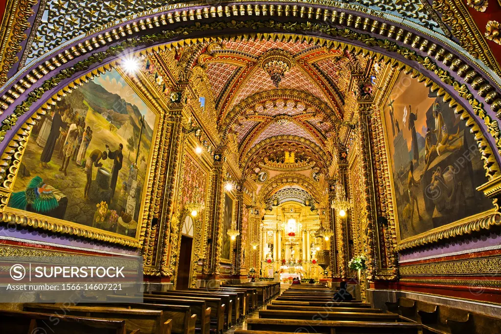 Sanctuary of Guadalupe Magnificently decorated interior, Santuario de  Nuestra Señora de Guadalupe, Santuario de Guadalupe o Templo de San Diego,  Histo... - SuperStock