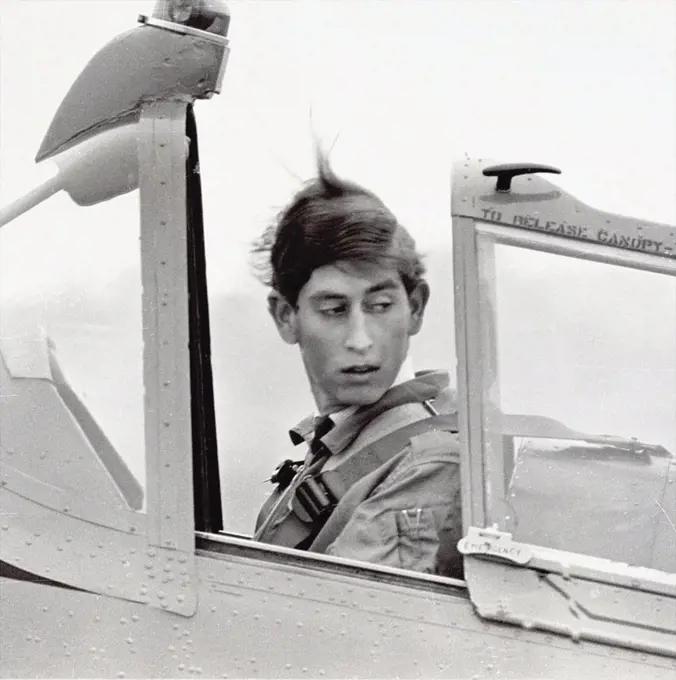 Prince Charles learning to fly at RAF Tangmere in 1968 Exclusive Photograph by David Cole