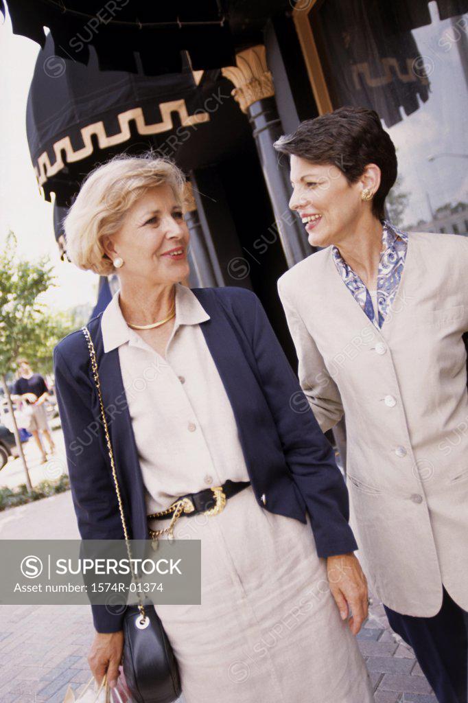 Stock Photo: 1574R-01374 Two women walking