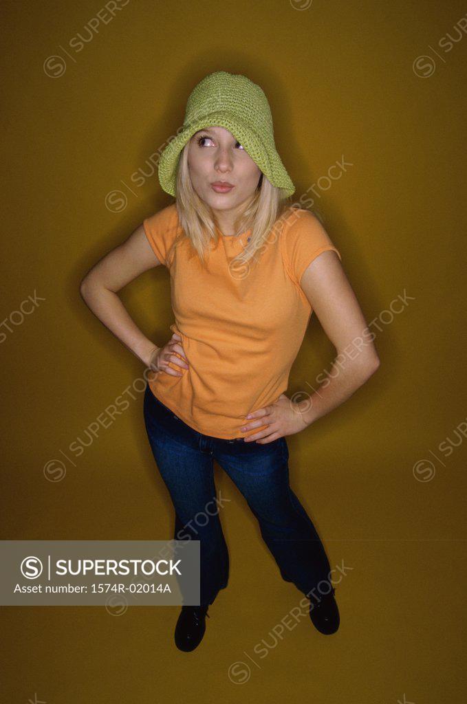 Stock Photo: 1574R-02014A Teenage girl posing