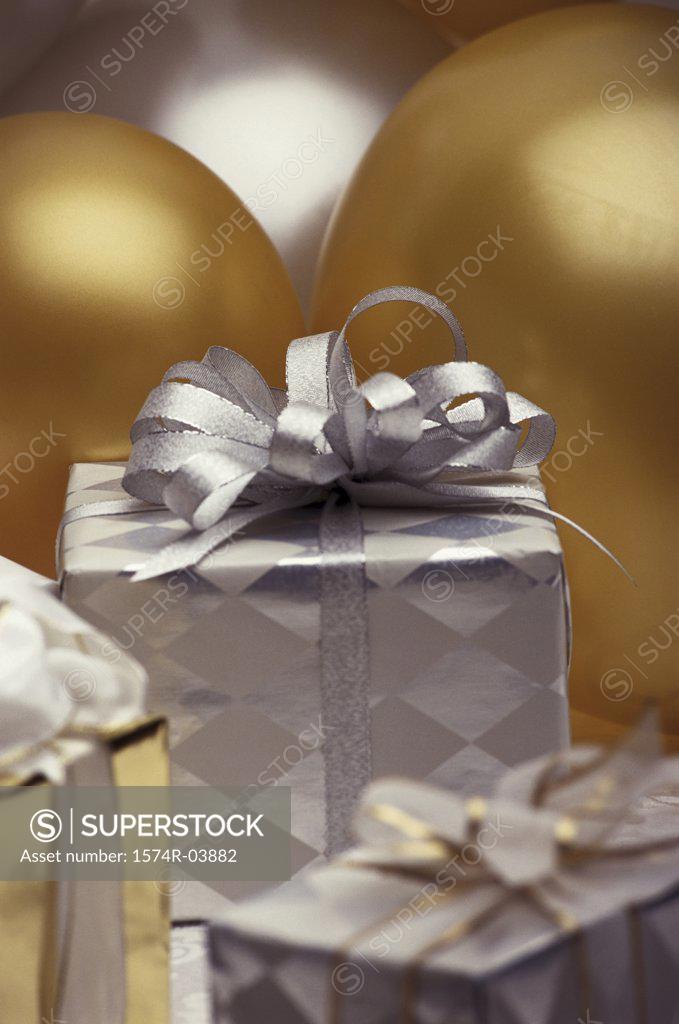 Stock Photo: 1574R-03882 Close-up of gifts