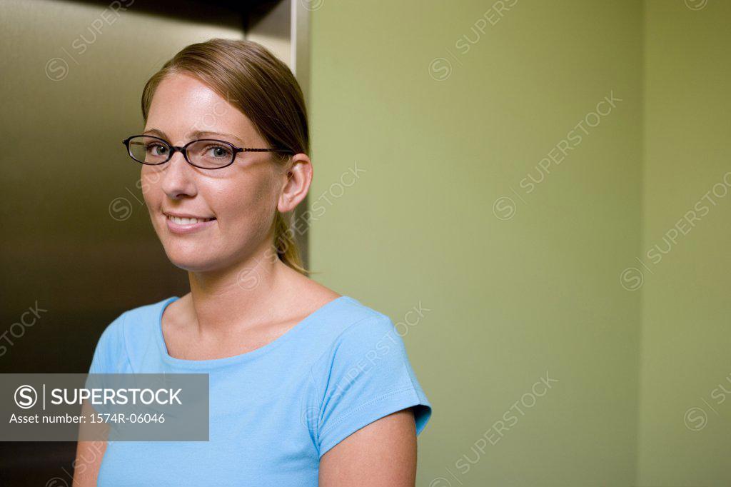 Stock Photo: 1574R-06046 Portrait of a businesswoman smiling in an office