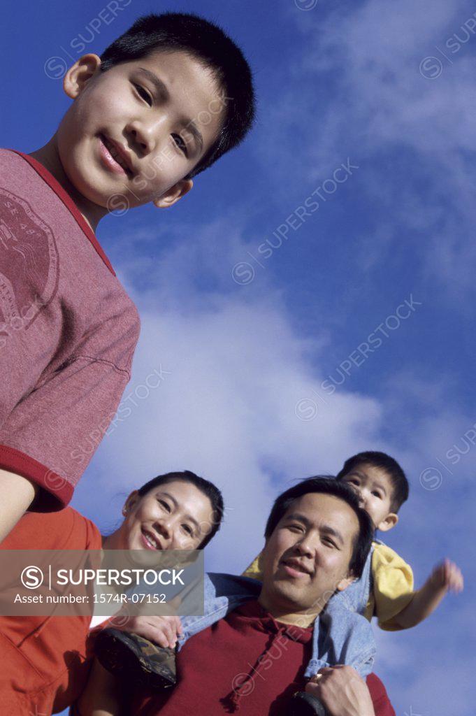 Stock Photo: 1574R-07152 Portrait of parents with their two sons