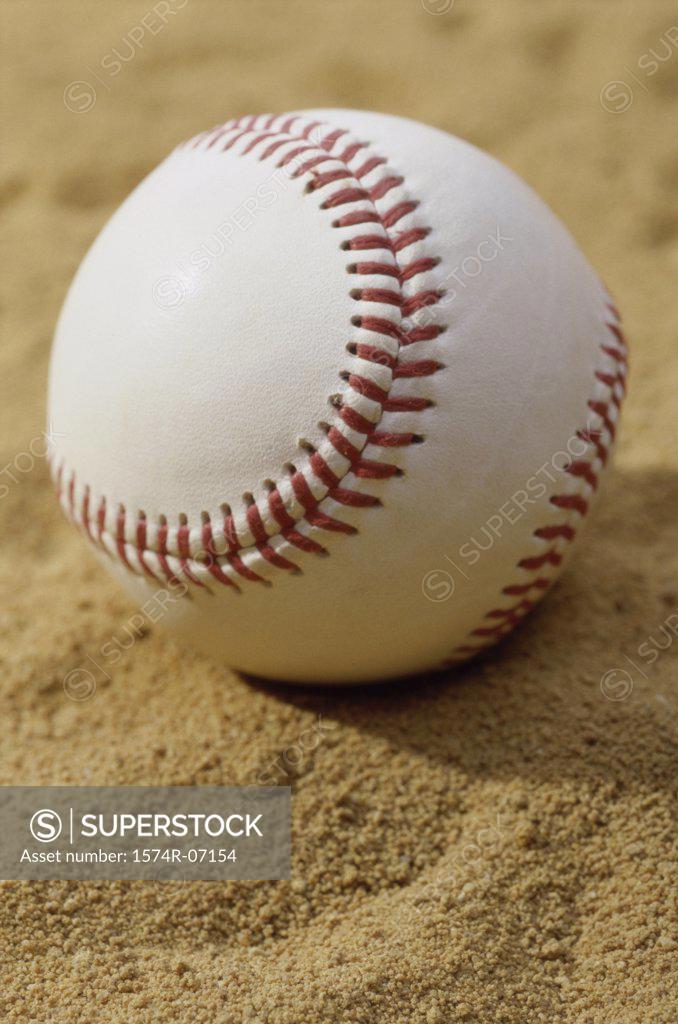 Stock Photo: 1574R-07154 Close-up of a baseball