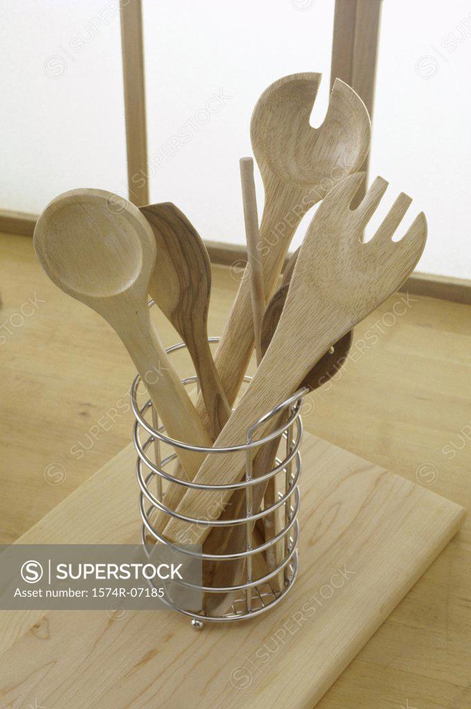 Stock Photo: 1574R-07185 Wooden kitchen spoons