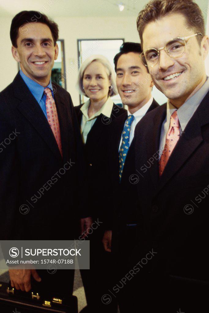 Stock Photo: 1574R-0718B Portrait of business executives smiling